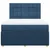 vidaXL vidaXL Box spring postelja z vzmetnico modra 160x200 cm blago, (21308836)