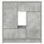 Komoda s ladicama i vratima beton siva 70,5x34x74,5 cm