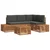Set vanjskih sofa Prirodna i antracit 59 x 59 x 37 cm