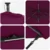 Suncobran s LED trakama Bordeaux Crvena 249 x 249 x 250 cm
