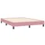 Vidaxl Box spring postelja z vzmetnico roza 160x210 cm žamet