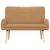 Sofa za dvije osobe Bež 115 x 61 x 87 cm Bouclé