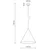 TK Lighting Viseča svetilka CONO BLACK 10057