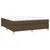 Vidaxl Box spring postelja z vzmetnico temno rjava 160x200 cm blago