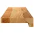 Prozorske klupice 2 kom svijetlosmeđe 70x15x2 cm masivne hrast