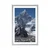 Plakat s paspartujem čudoviti vrh gore - 20x30 silver
