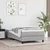 Vidaxl Box spring postelja z vzmetnico svetlo siv 100x200 cm blago