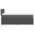 Vidaxl Box spring postelja z vzmetnico temno siva 90x200 cm blago
