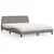 Vidaxl Postelja z vzmetnico Dover taupe 160x200 cm blago