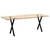 Noge za blagovaonski stol u obliku slova X, 2 kom, crne, 57 x (72-73) cm, čelik