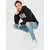 JACK & JONES Majica, črna, modra