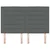 vidaXL LED vzglavnik, temno siva, 80 cm, tkanina