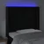 Vidaxl LED posteljno vzglavje črno 103x16x118/128 cm žamet