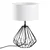 Opviq Stona lampa Diamond-S-706, 25x25x43 cm, IP20, Crno-bela