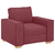 Sofa fotelja vino crvena 100x78x84 cm tkanina
