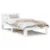 vidaXL postelja s headboard bela 100x200 cm trden borov les