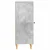 Kreveta Betonska siva 33 x 34,5 x 90 cm Konstruirano drvo