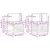 Set vanjskih sofa s jastukom 10 pcs Bijela i krem Poliester
