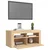 TV ormarić s LED svjetlima boja hrasta sonome 90 x 35 x 40 cm