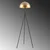 Opviq Podna lampa Can-NT-113, 170 cm, E27 40W, Zlatne boje