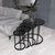 Hanah Home Milas 4 set stolića (umetnuti), crna/dimljena (4 kom)