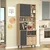 Hanah Home Višenamenska komoda RE6-SA, 88 x205 x35.5 cm, Hrast
