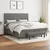 Vidaxl Box spring postelja z vzmetnico temno siva 180x200 cm blago