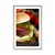 Plakat s paspartujem ameriški hamburger - 60x90 white