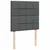 Vidaxl Box spring postelja z vzmetnico temno siva 100x200 cm blago