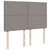 Vidaxl Box spring postelja z vzmetnico taupe 140x190 cm blago