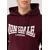 LONSDALE Majica Wolterton vinsko rdeča/bela