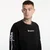 Majice PLEASURES Luster Heavyweight Long Sleeve Black S