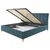 Hom`in OBLAZINJENA POSTELJA 140 cm x 200 cm , tekstil modra
