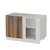 Hanah Home kuhinjski element Minar 4138, 120 cm, beli / dore