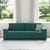 Vidaxl Trosed temno zelen 220x77x82 cm blago