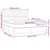 Vidaxl Box spring postelja z vzmetnico LED krem 180x200 cm blago