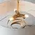 Endon 95268 - Luster na lancu 3xE14/6W/230V O 60 cm bela/mesing