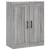The Living Store The Living Store Visoka komoda siva sonoma 69,5x34x180 cm inženirski les - Visoka Omarica, (21660923)