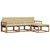 Set vanjskih sofa 4 kom. Prirodna i bež
