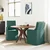 Trpezarijske stolice 2 pcs Tamnozelena 57 x 67 x 98 cm tkanina