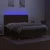 vidaXL vidaXL Box spring postelja z vzmetnico LED temno rjava 160x200cm blago, (20902031)