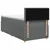 vidaXL Postelja boxspring z vzmetnico Temno siva 90 x 190 cm Blago