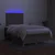 vidaXL vidaXL Box spring postelja z vzmetnico LED taupe 120x190 cm blago, (21112388)