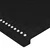 LED uzglavlje crno 160x5x118/128 cm od tkanine