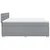 Vidaxl Box spring postelja z vzmetnico svetlo siva 200x200 cm blago
