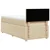 Vidaxl Box spring postelja z vzmetnico krem 90x190 cm blago