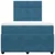 Vidaxl Box spring postelja z vzmetnico modra 120x190 cm žamet