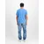 ALPHA INDUSTRIES Majica kraljevo modra/bela