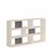 HANAH HOME Polica za knjige Aruba White Anthracite