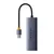 Hub postaja Baseus UltraJoy Series USB-A - 3x USB-A 3.0, RJ45, 100W - space grey